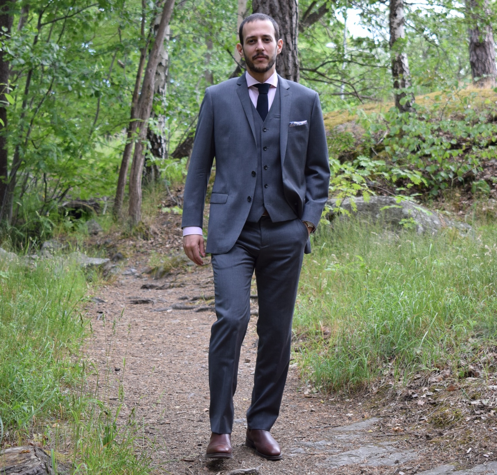How To Wear A Grey Suit - The Three Piece Suit