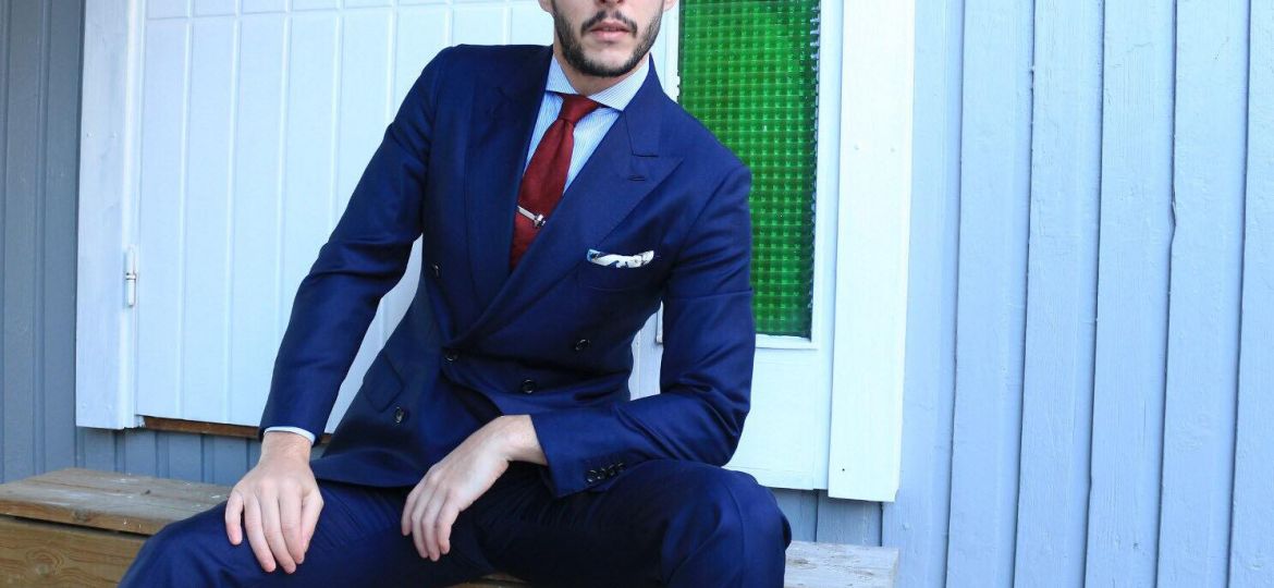 Suitsupply MTM Navy Double Breasted Suit - Misiu Academy