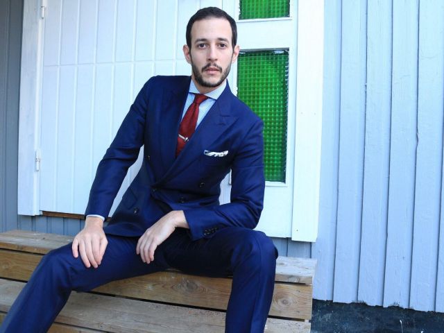 Suitsupply MTM Navy Double Breasted Suit - Misiu Academy