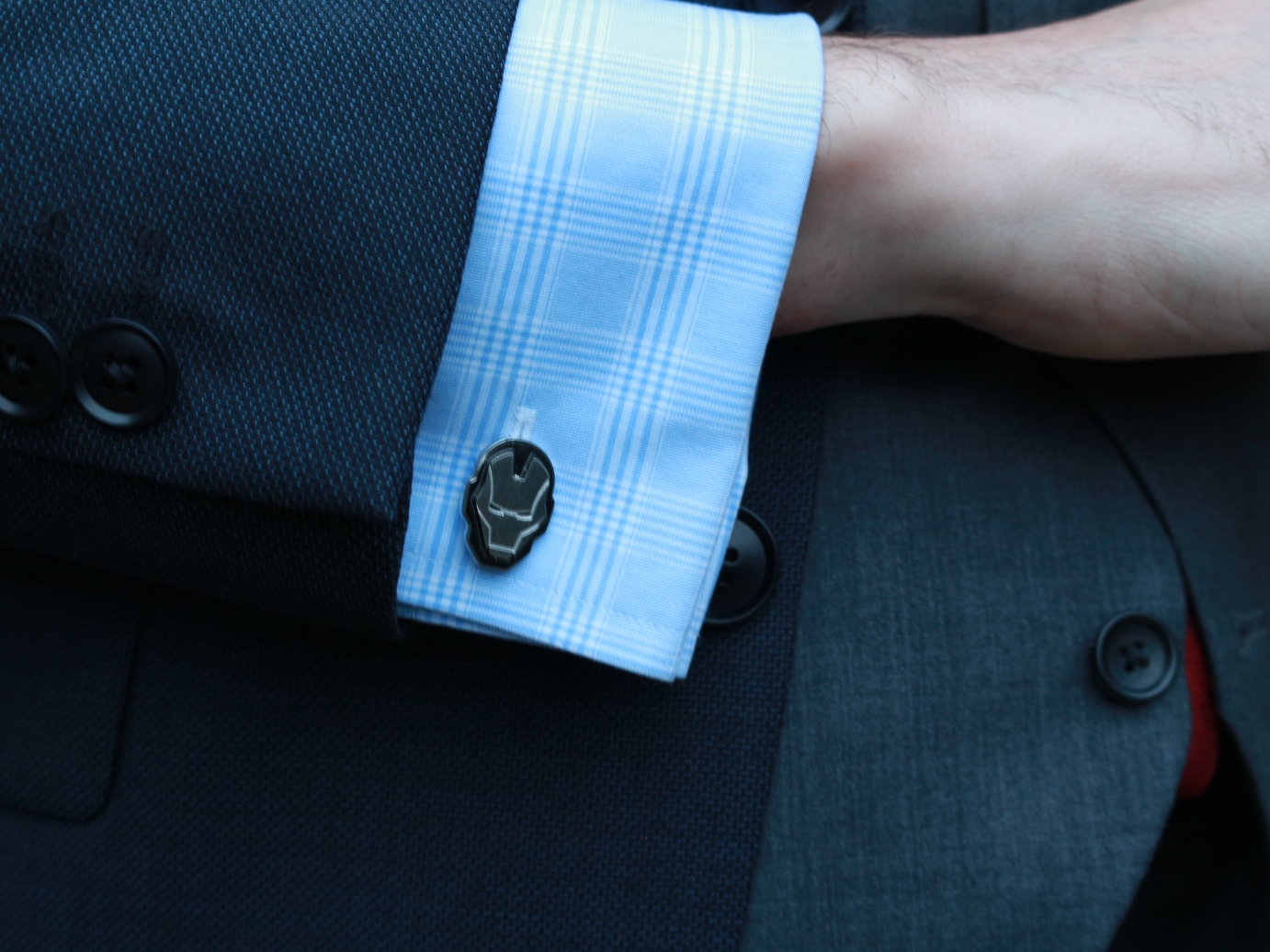 Charles Tyrwhitt Charles Tyrwhitt Blue/White Striped Long Sleeve Formal Shirt 17.5" Collar #CE 