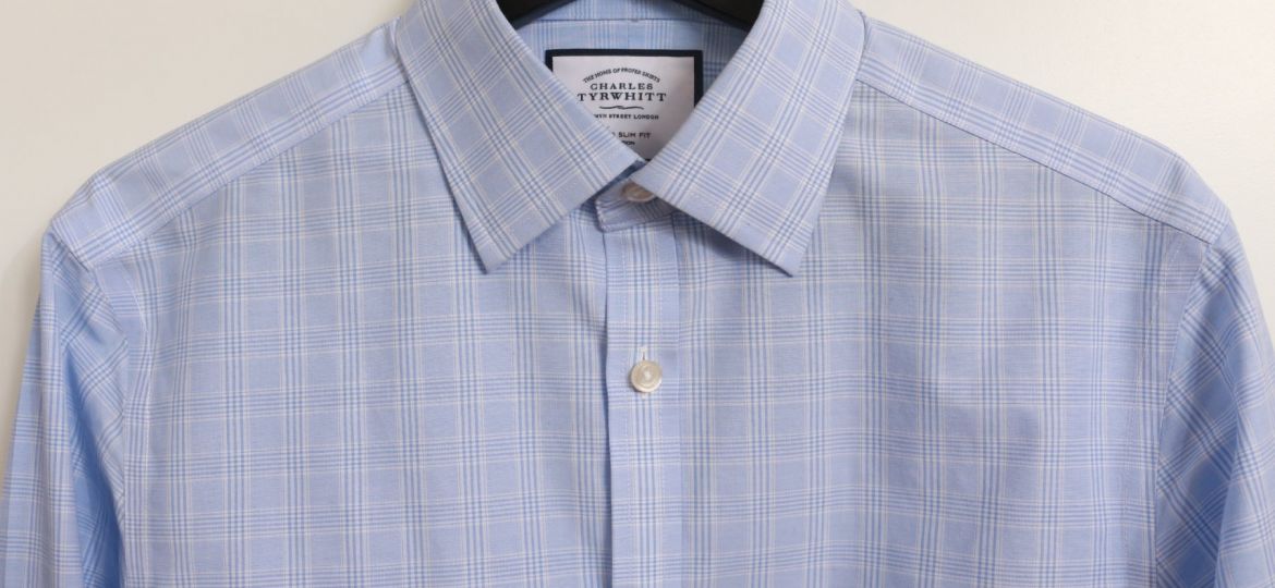 Charles Tyrwhitt Review: Light Blue Prince of Wales Extra Slim Fit Non Iron French Cuffs