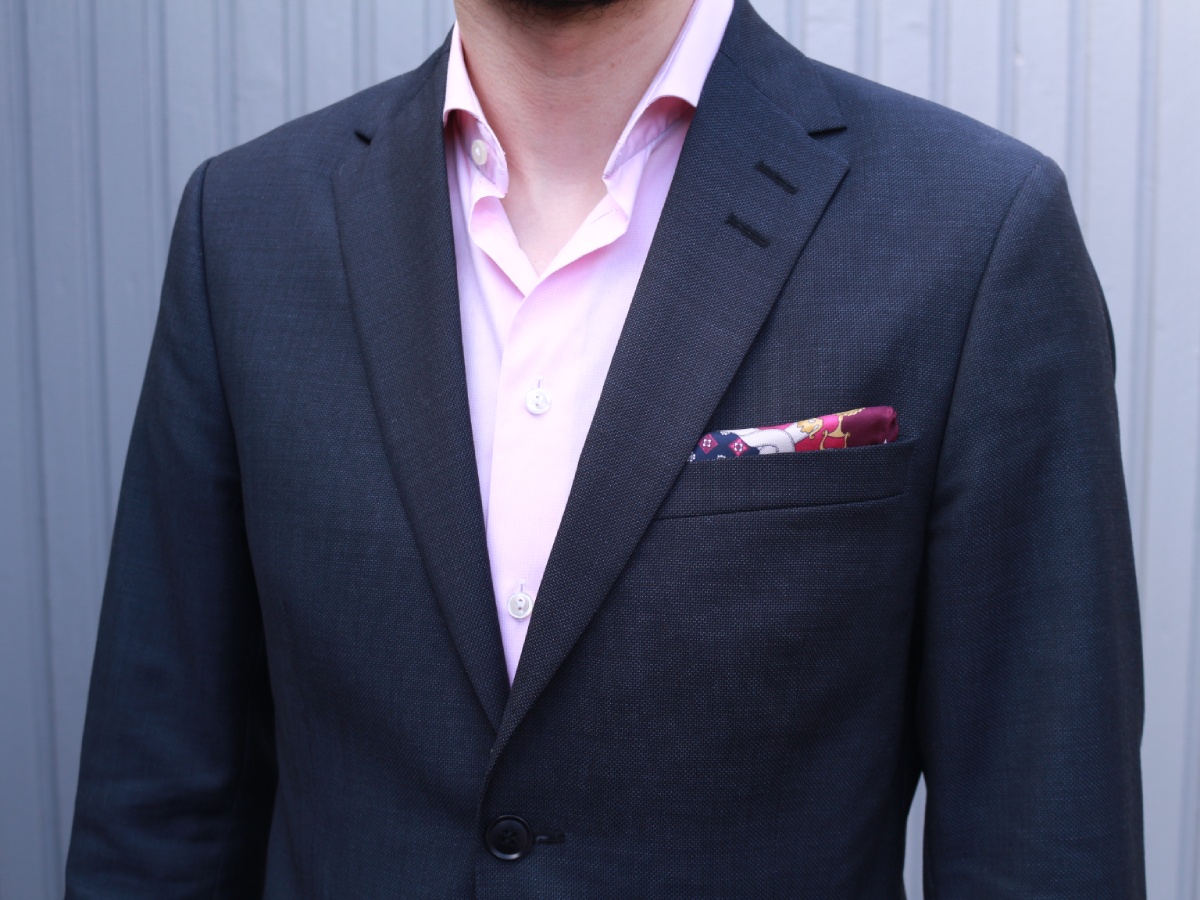 Blue Suit Pink Shirt OOTW by Tiger of Sweden & ETON