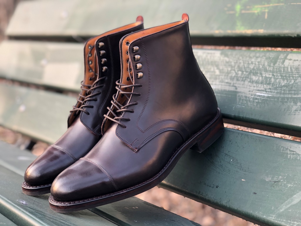 Edward and James Rushton English Cordovan Boot by Pediwear