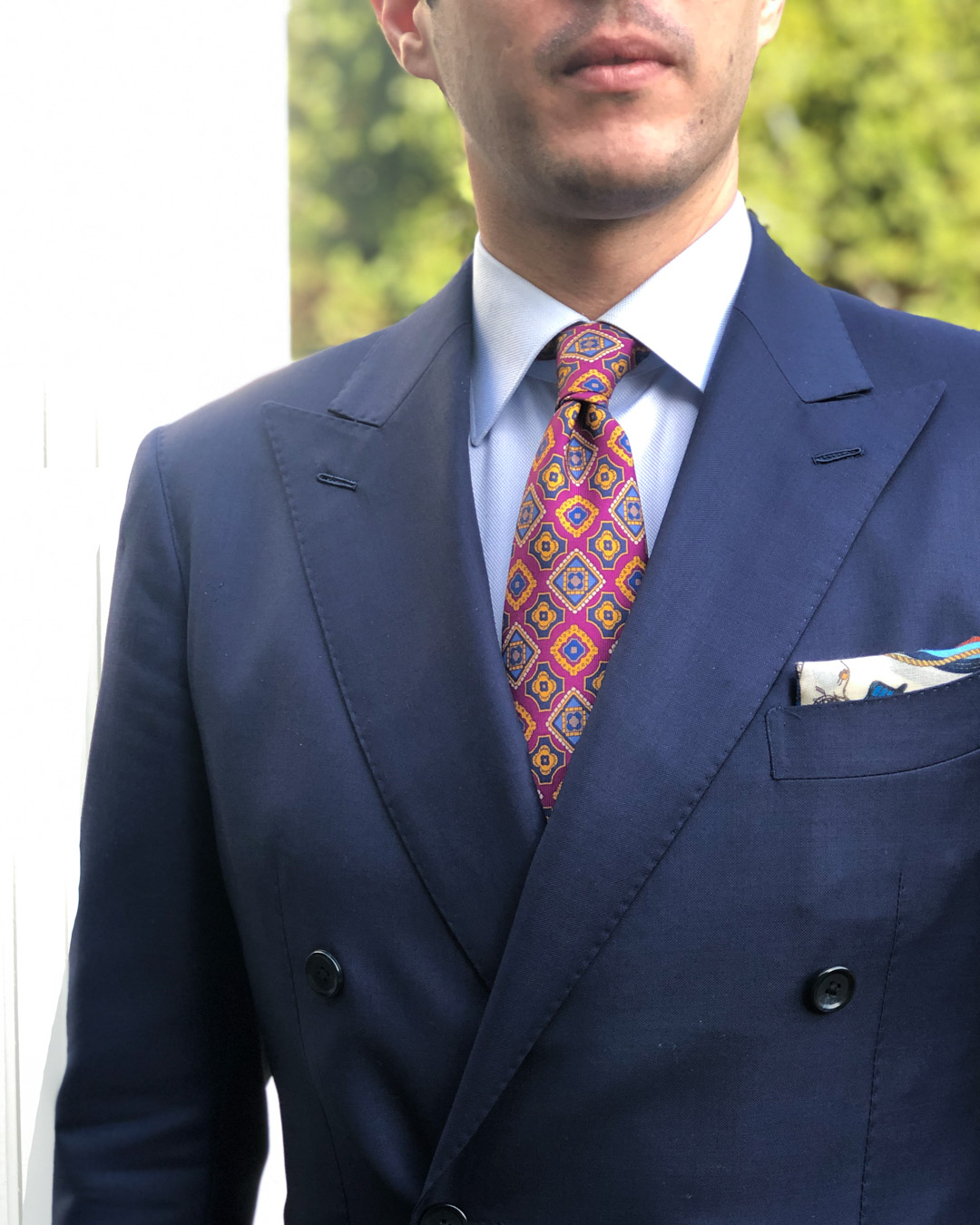 Purple Granqvist Printed Tie Outift