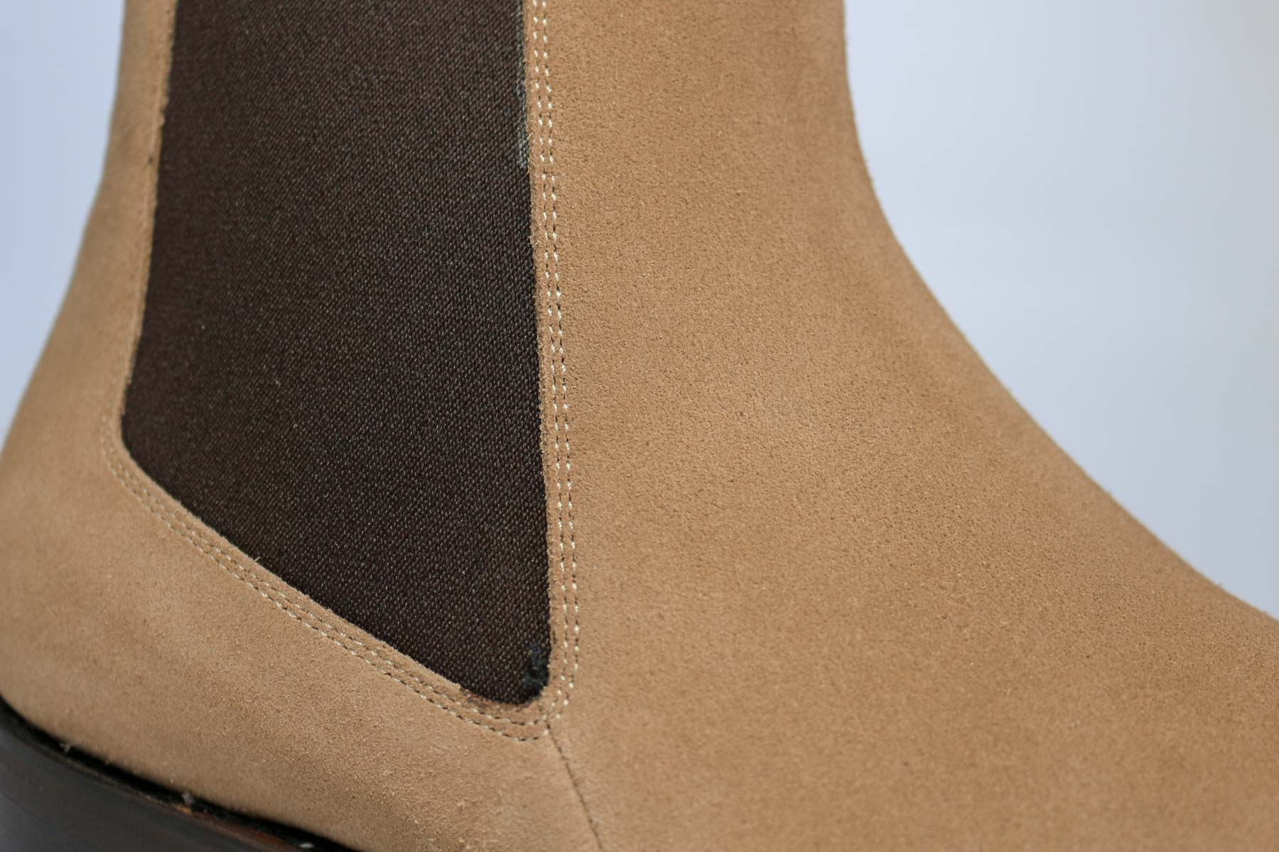 Suede Boots by The Noble Shoe stiching
