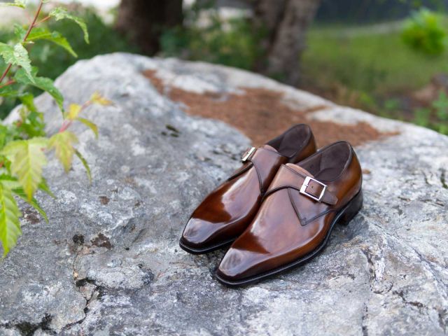 Carlos Santos 6307 Handgrade Algarve Patina Monks for The Noble Shoe 3