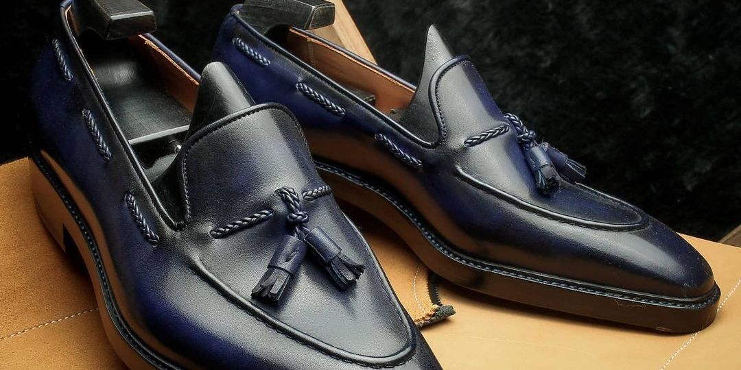 navy loafers