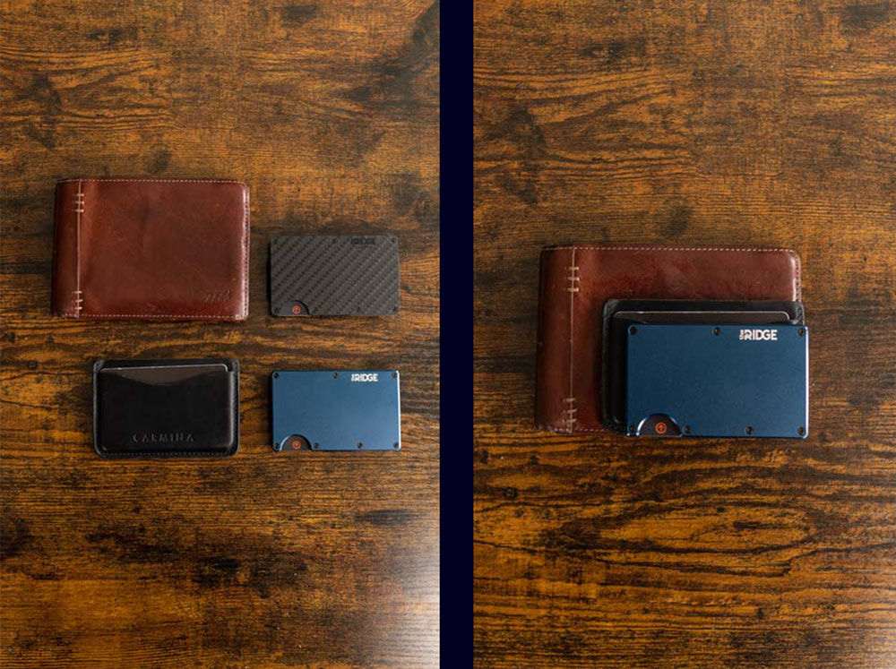 Size comparison wallets