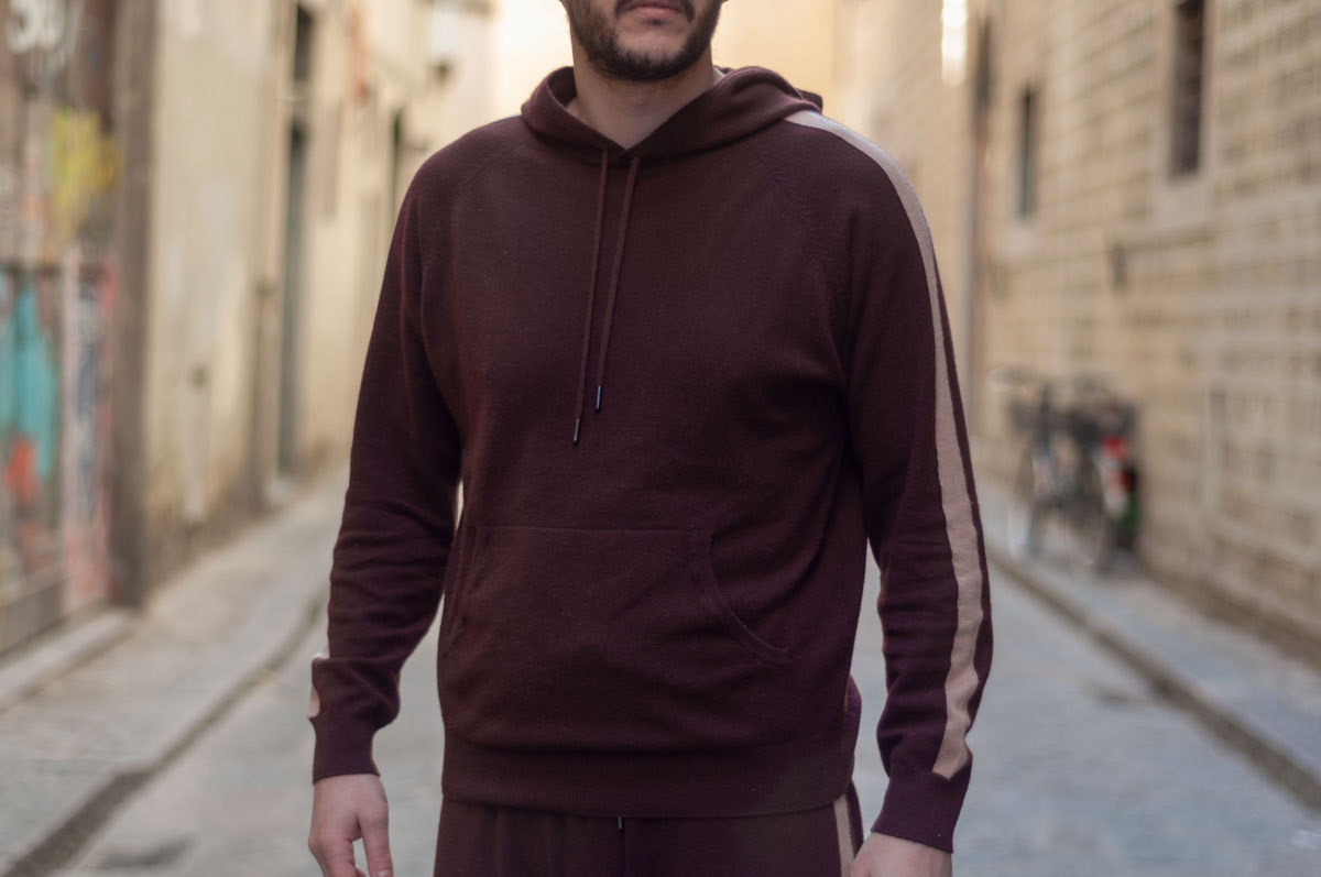 Chocolate Cashmere Hoodie Fit