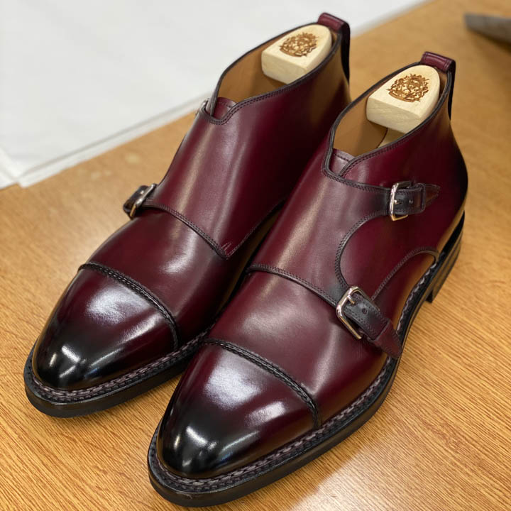 Paolo Scafora Bordeaux Monk Boots