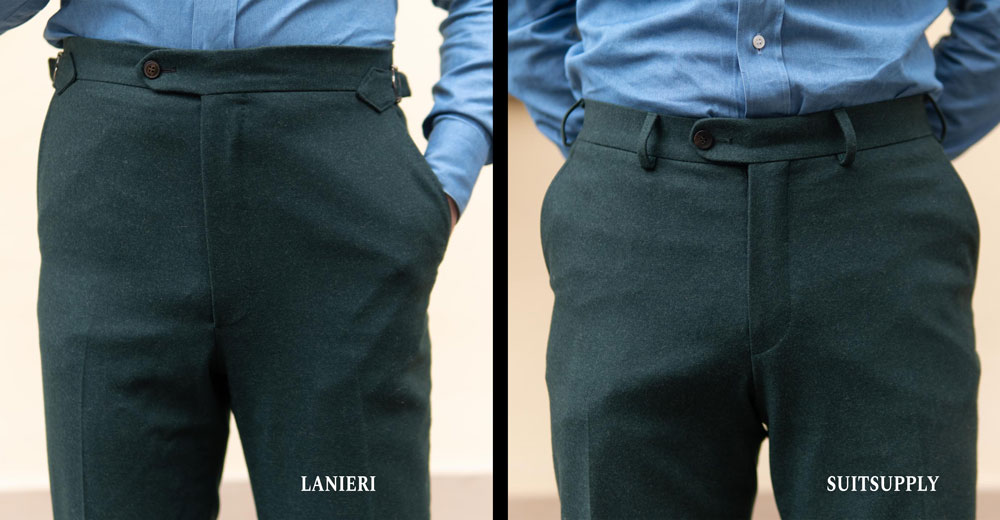 Comparing Suitsupply and Lanieri Trousers