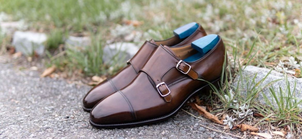 Carlos Santos 6942 Double Monks in Algarve Patina for The Noble Shoe