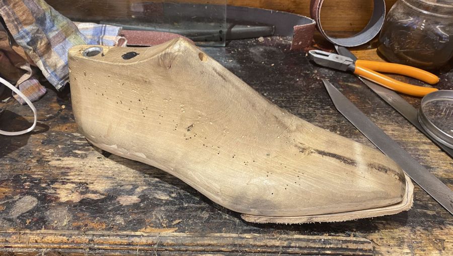 becoming a shoemaker - A wooden last