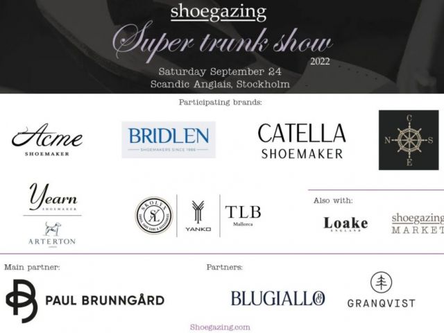 Shoegazing Trunk Show 2022 Stockholm