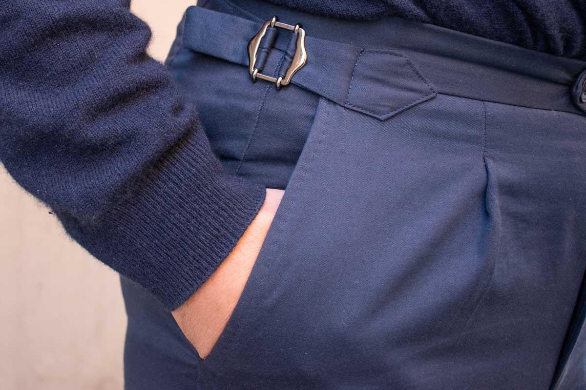 Belt Loops Lanieri Blue Pants