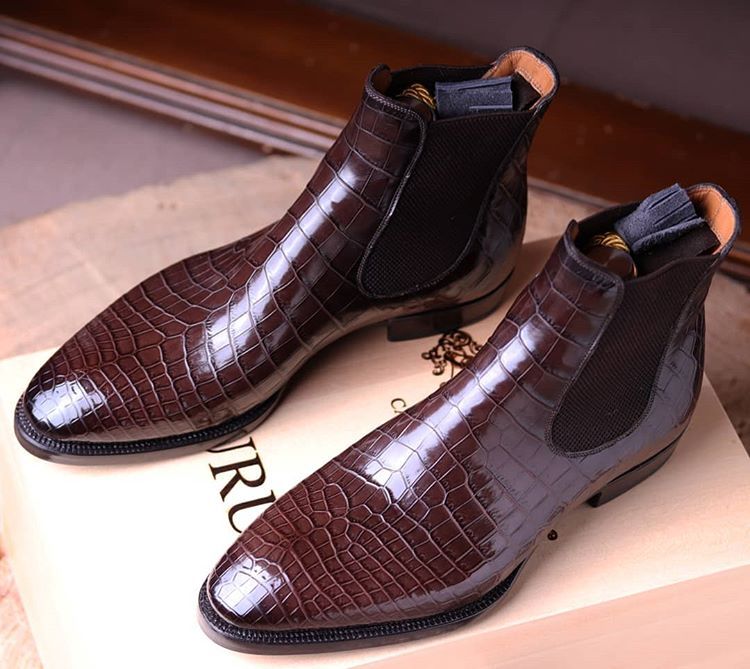 Meccariello Porosus Crocodile Shoes