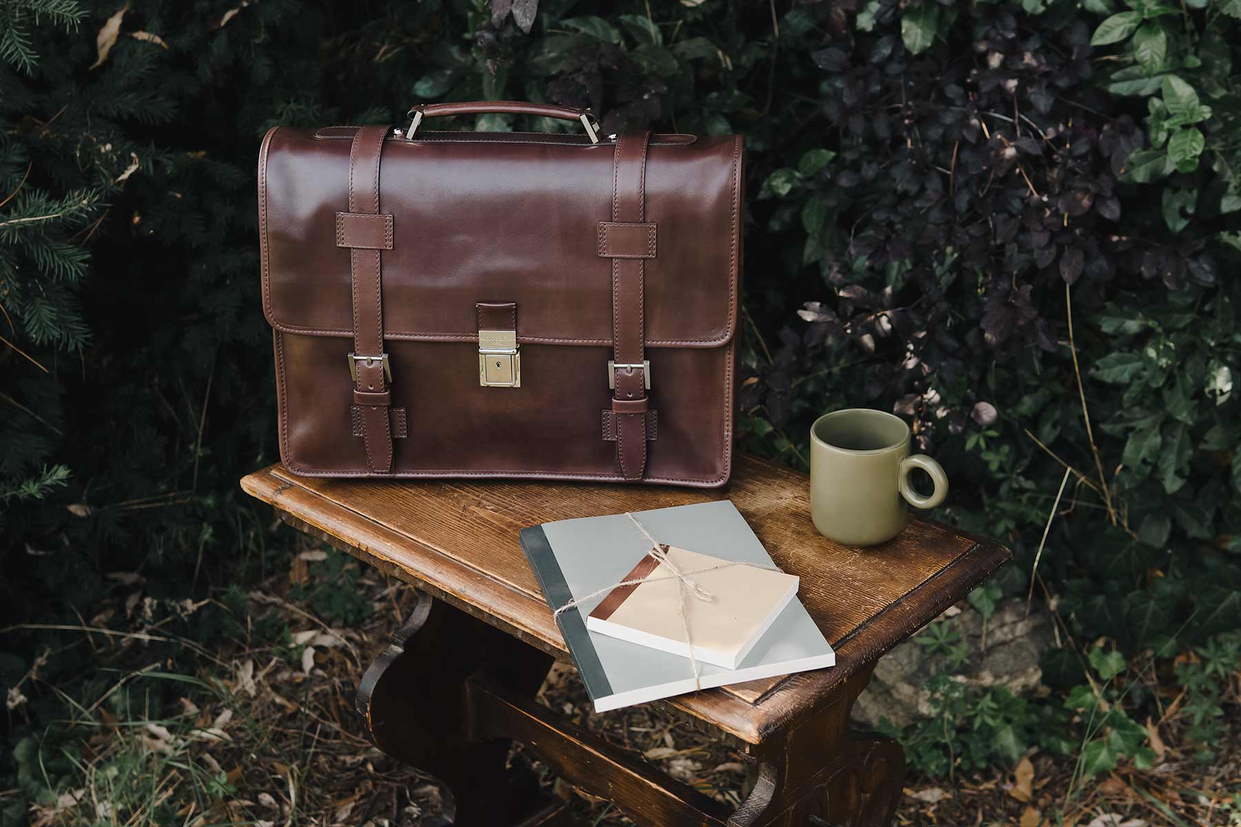 Paolo Scafora Luxury Leather Briefcase for Men