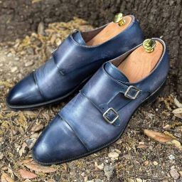 Carlos Santos 9975 Handgrade Double Monks in Light Norte Patina