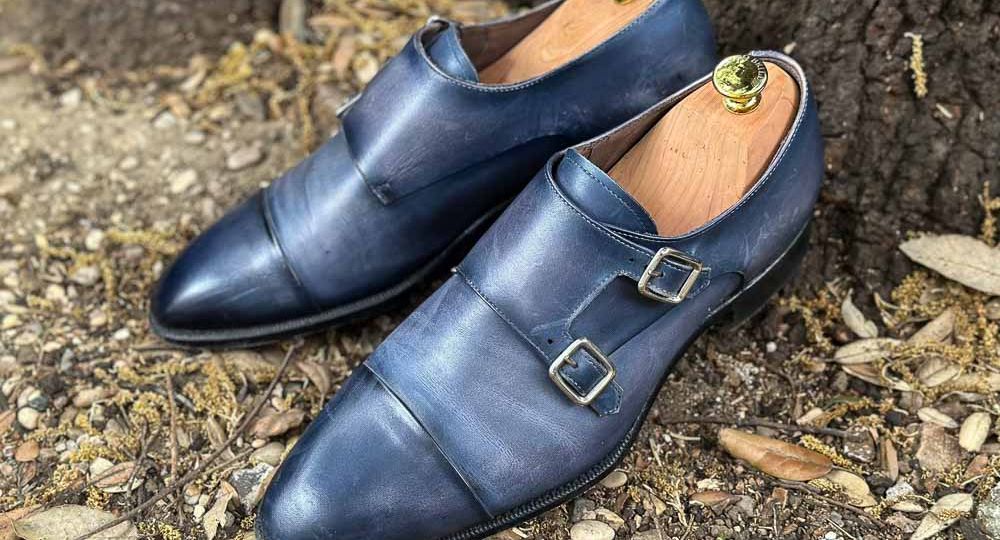 Carlos Santos 9975 Handgrade Double Monks in Light Norte Patina