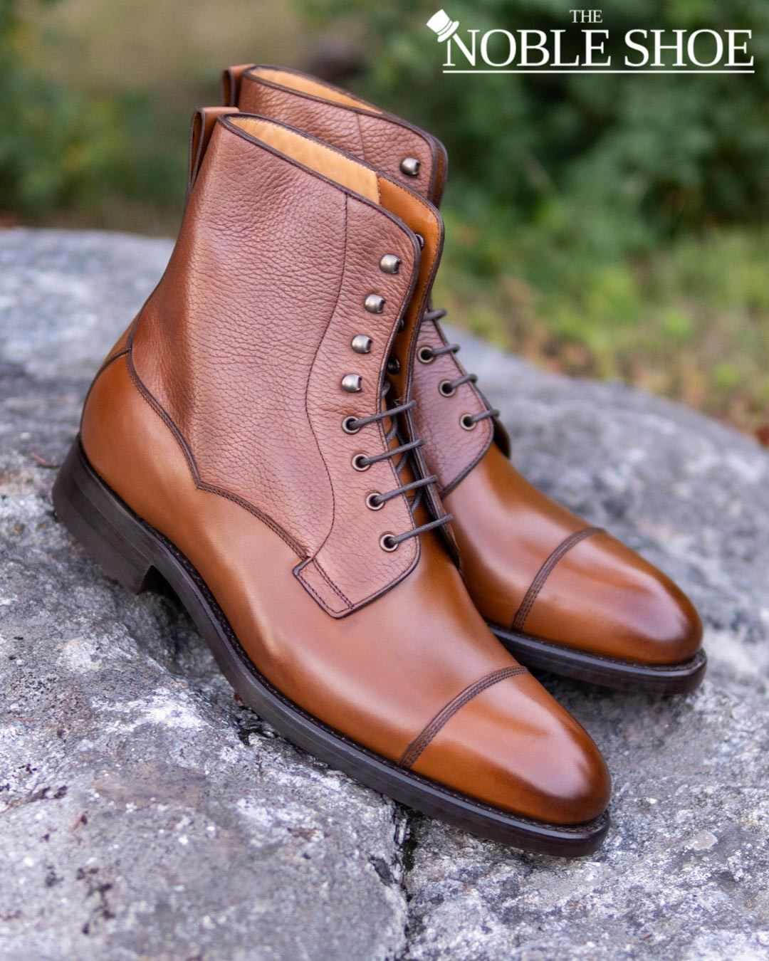 Carlos Santos 9156 Field Boots in Dark Brown Grain/Calf Carlos Santos 9156 Field Boots in Dark Brown Grain/Calf