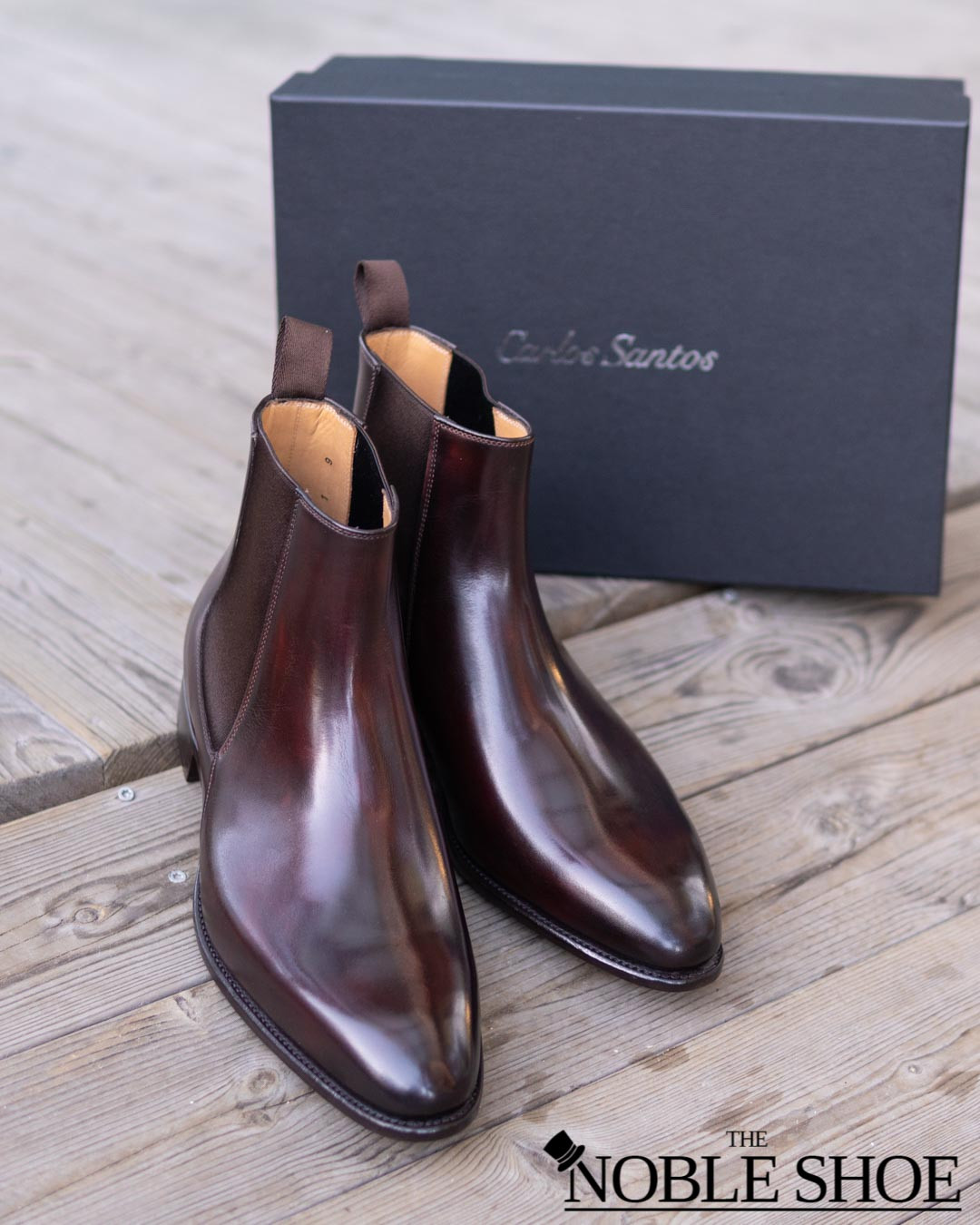 Carlos Santos 7902 Daniel Chelsea Boots in Bordo Shadow Carlos Santos 7902 Daniel Chelsea Boots in Bordo Shadow